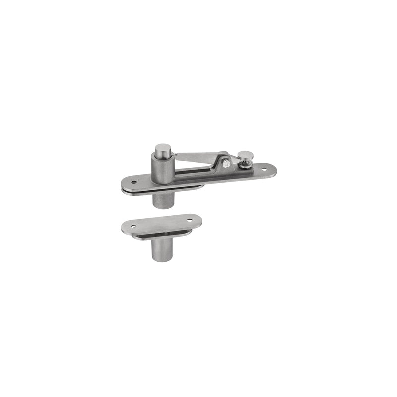 PIVOTANTE PARA PORTA BATENTE VAI E VEM, EM ACO INOX, ATE 200 KG